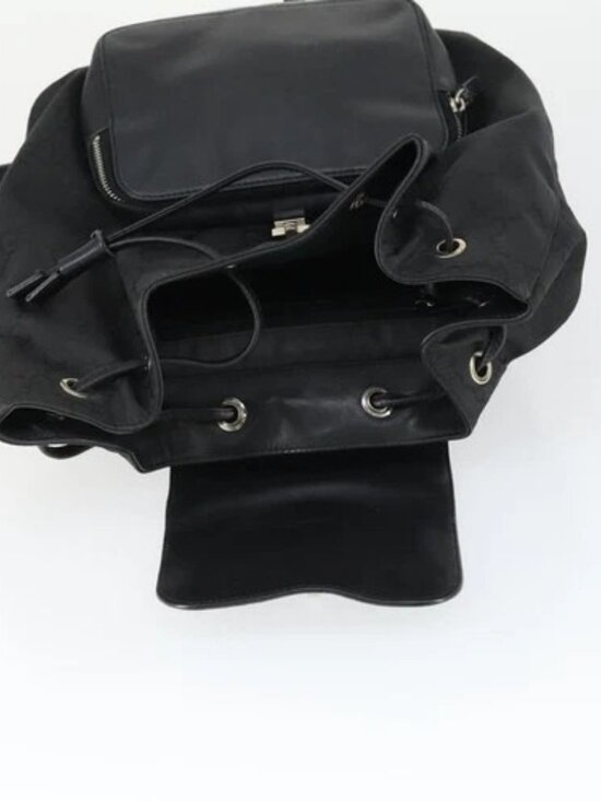 GUCCI GG Canvas Backpack Black Silver 003 0245 Auth ep12708 main image 10